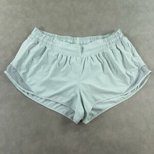 Lululemon Hotty Hot Low Rise Shorts 2.5" Inseam Women's Size 12 Delicate Mint